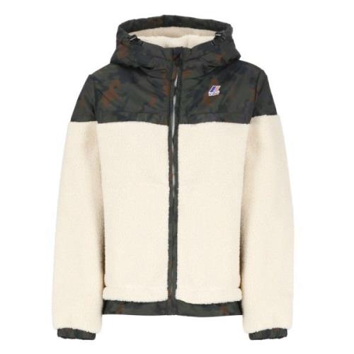 Ivoor Tech Stof Jas met Capuchon K-Way , Beige , Dames