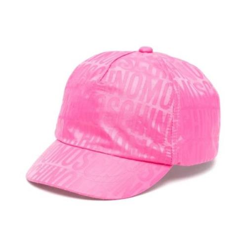 Baseballpet met Logo Lettering Moschino , Pink , Dames