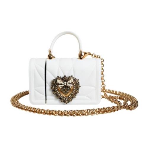 Hart Cover Airpod Hoesje met Ketting Dolce & Gabbana , White , Dames