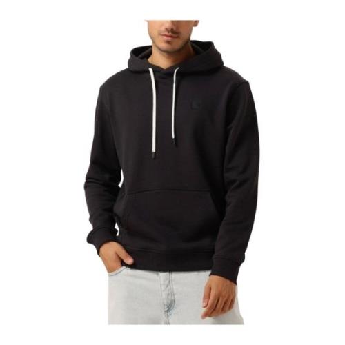 Logo Hoodie Upgrade Modern Comfort Scotch & Soda , Black , Heren