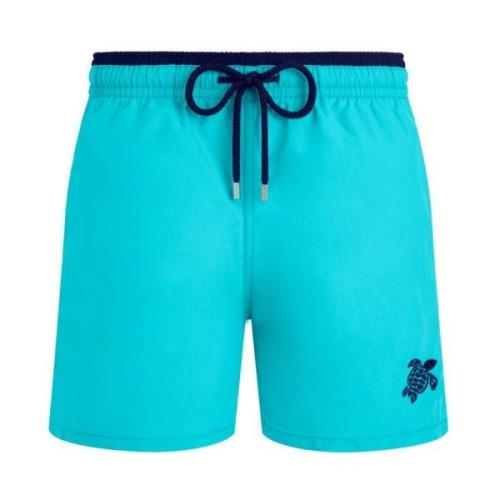 Tweekleurige effen bicolour zwemshorts voor heren Vilebrequin , Blue ,...