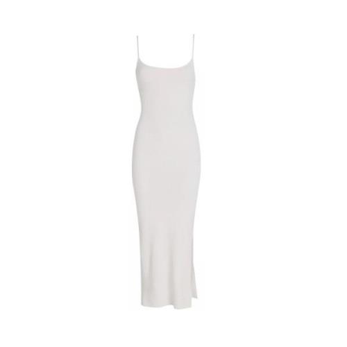 Witte Jurk Collectie Calvin Klein Jeans , White , Dames