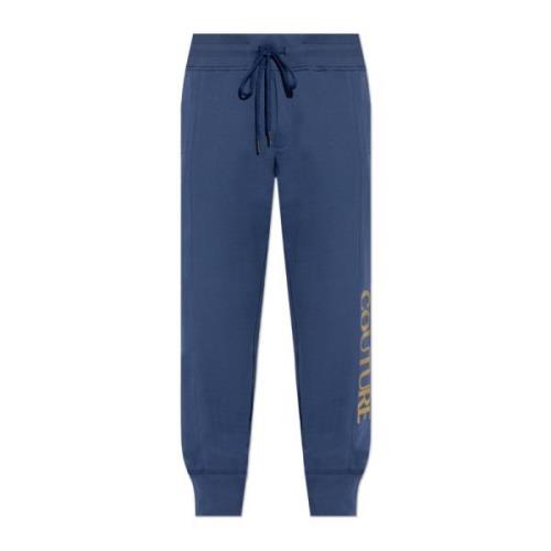 Sweatpants met bedrukt logo Versace Jeans Couture , Blue , Heren