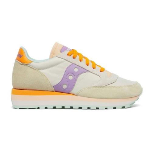 Jazz Triple Sneaker Tan/Lilac Saucony , Multicolor , Dames