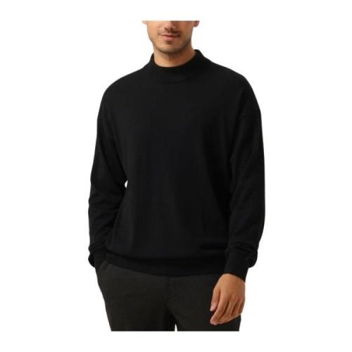 Relaxte Mock Neck Pullover Sweater Scotch & Soda , Black , Heren