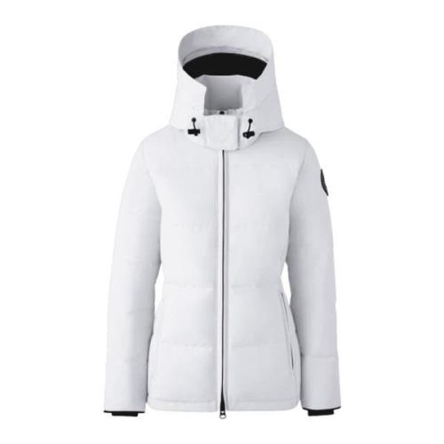 Witte Parka met Afneembare Capuchon Canada Goose , White , Dames