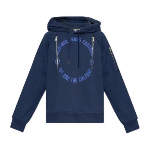 Sweatshirt met ritssluiting zakken Versace Jeans Couture , Blue , Here...