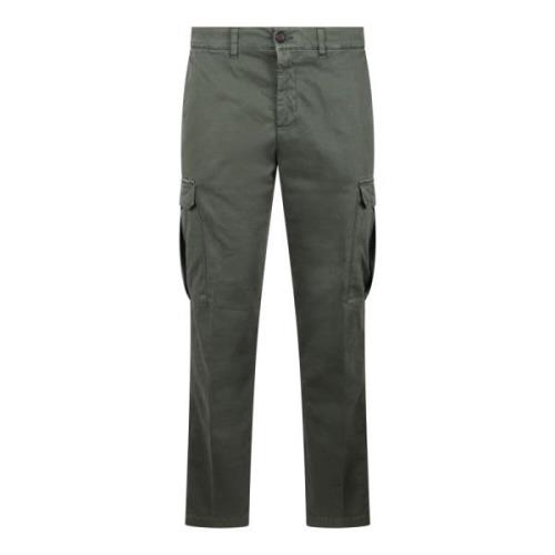 Cargo Broek met Multi-Zakken White Sand , Green , Heren