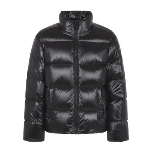 Zwarte Kings Puffer Jas Moose Knuckles , Black , Heren