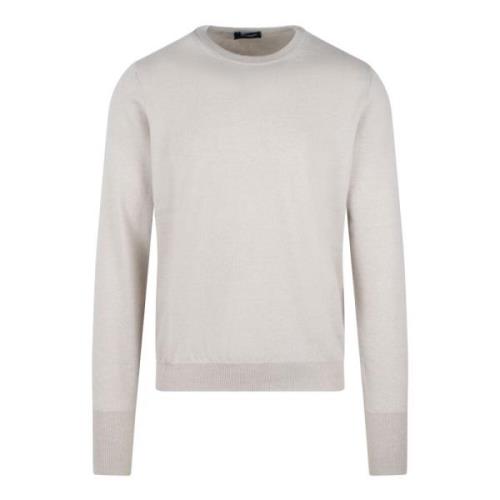 Kasjmier Crewneck Sweater - Gemaakt in Italië Drumohr , Gray , Heren