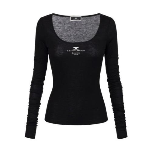 Zwarte Truien voor Vrouwen Elisabetta Franchi , Black , Dames