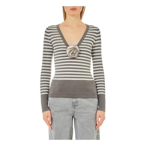 Stijlvolle Blauwe Jurk voor Vrouwen Blugirl , Gray , Dames