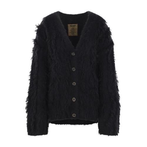 Zwarte Oversize Bouclé Cardigan Sweater UMA Wang , Black , Dames