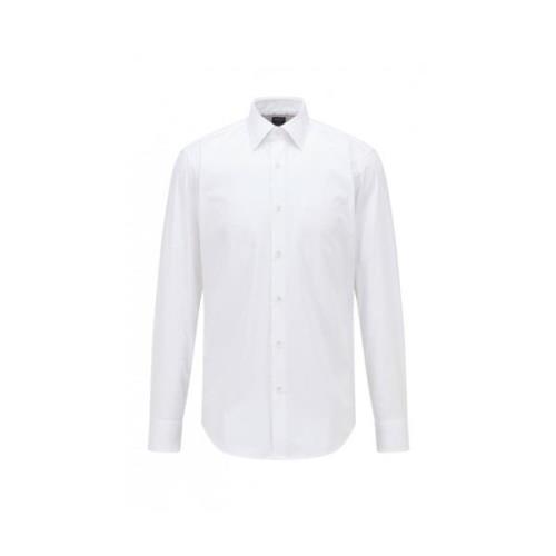 Normaal Overhemd Hugo Boss , White , Heren