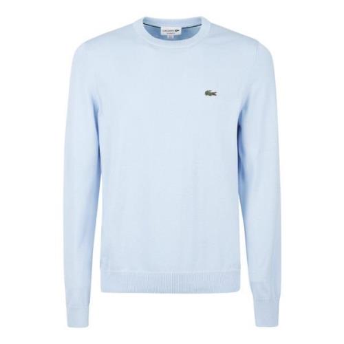 Lichtblauwe Katoenen Trui Lacoste , Blue , Heren