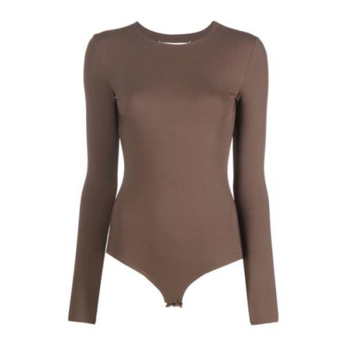 Bruine Bodysuit Stijlvol Modieus Elegant Maison Margiela , Brown , Dam...