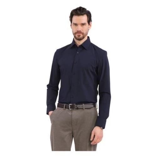 Normaal Overhemd Hugo Boss , Blue , Heren