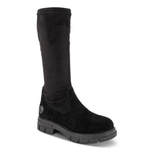 Chunky Lange Laars voor Ultiem Comfort Rieker , Black , Dames