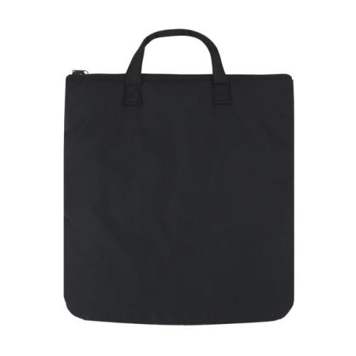 Zwarte Nylon Tote Tas met Zilveren Hardware Comme des Garçons , Black ...