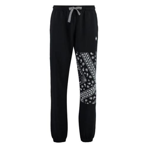 Contrast Bandana Print Katoenen Sweatpants Marcelo Burlon , Black , He...