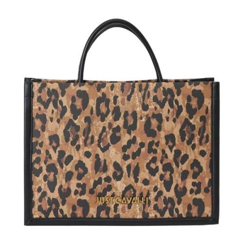 Luipaardprint Schoudertas Just Cavalli , Brown , Dames