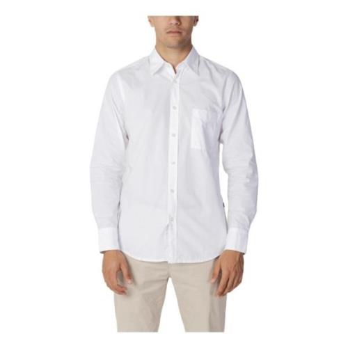 Herenoverhemd wit Hugo Boss , White , Heren