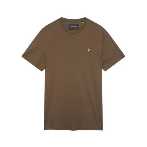 Katoenen ronde hals t-shirt Lyle & Scott , Green , Heren