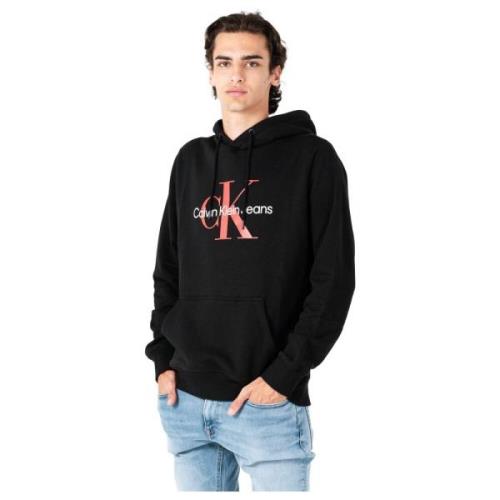 Heren Zwart/Salsa Sweatshirt Calvin Klein Jeans , Black , Heren