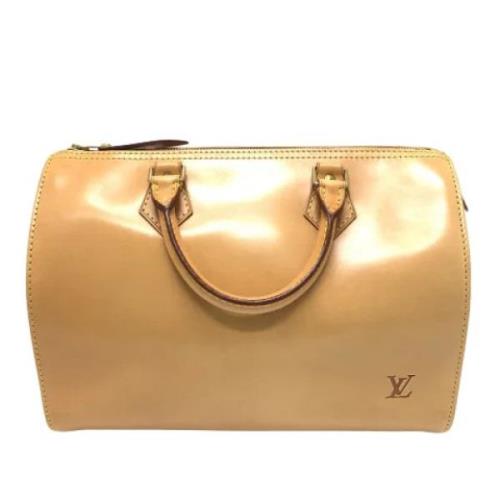 Pre-owned Leather handbags Louis Vuitton Vintage , Beige , Dames