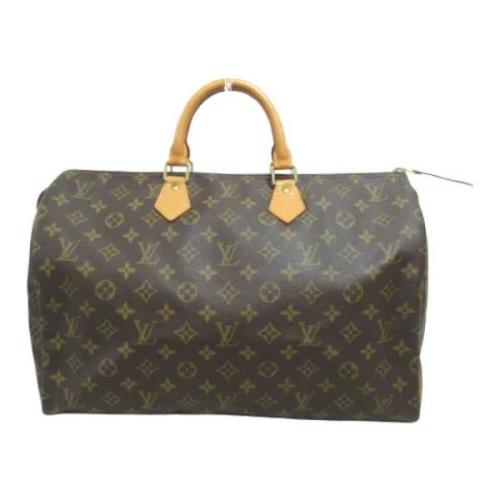 Pre-owned Canvas handbags Louis Vuitton Vintage , Brown , Dames