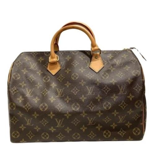 Pre-owned Canvas handbags Louis Vuitton Vintage , Brown , Dames