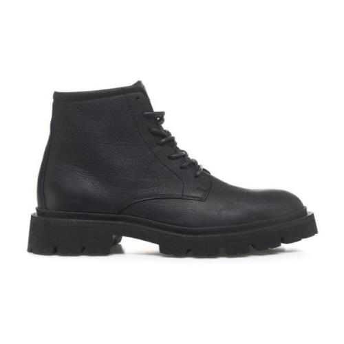 Handgemaakte Leren Gevechtslaarzen Copenhagen Shoes , Black , Heren