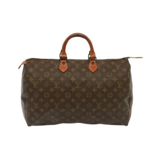 Pre-owned Canvas handbags Louis Vuitton Vintage , Brown , Dames