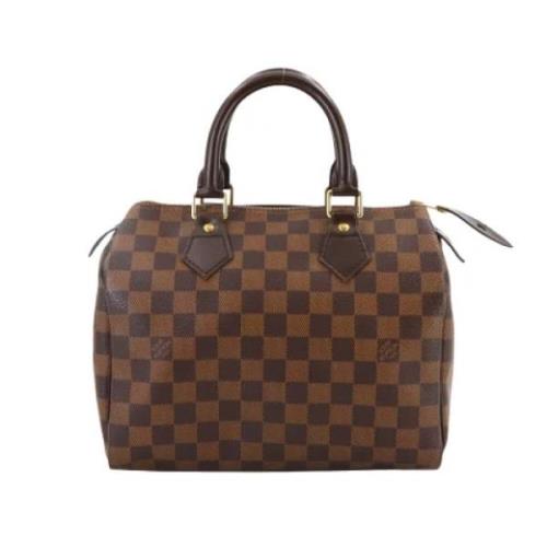 Pre-owned Canvas handbags Louis Vuitton Vintage , Brown , Dames