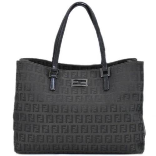 Pre-owned Canvas fendi-bags Fendi Vintage , Black , Dames