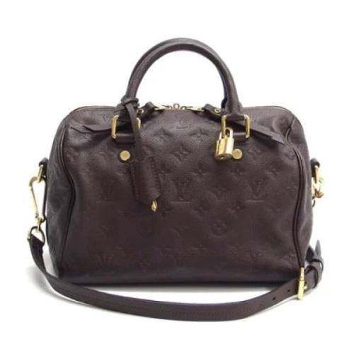 Pre-owned Canvas handbags Louis Vuitton Vintage , Brown , Dames