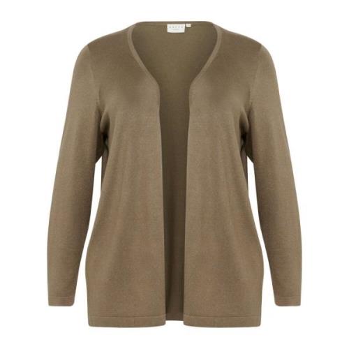 Bruine Open Cardigan Kcfarsia Stijl Kaffe Curve , Brown , Dames