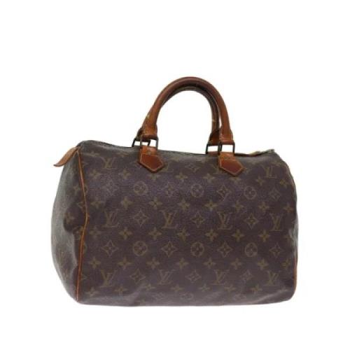 Pre-owned Canvas handbags Louis Vuitton Vintage , Brown , Dames