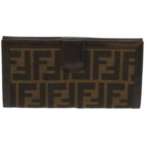 Pre-owned Canvas wallets Fendi Vintage , Brown , Dames