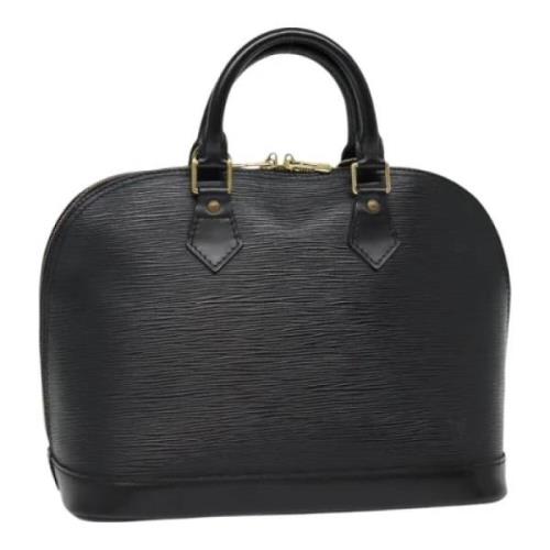 Pre-owned Leather handbags Louis Vuitton Vintage , Black , Dames