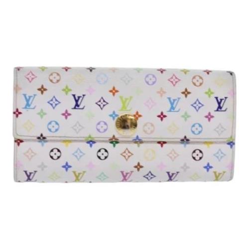 Pre-owned Canvas wallets Louis Vuitton Vintage , White , Dames