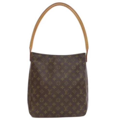 Pre-owned Canvas handbags Louis Vuitton Vintage , Brown , Dames