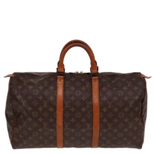 Pre-owned Canvas handbags Louis Vuitton Vintage , Brown , Dames