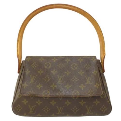 Pre-owned Canvas handbags Louis Vuitton Vintage , Brown , Dames