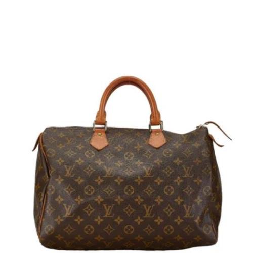 Pre-owned Canvas handbags Louis Vuitton Vintage , Brown , Dames