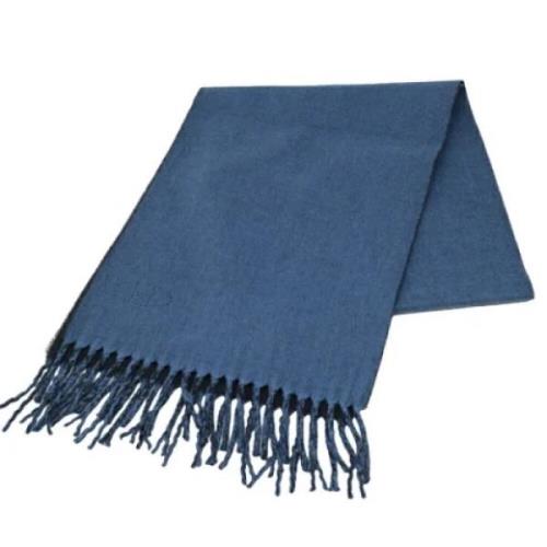 Pre-owned Cashmere scarves Hermès Vintage , Blue , Dames