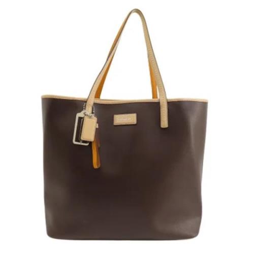 Pre-owned Leather totes Coach Pre-owned , Brown , Dames