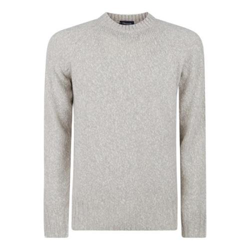 Klassieke Girocollo Sweaters Drumohr , Gray , Heren