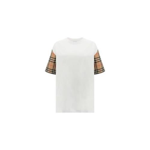 Casual Katoenen T-shirt Burberry , White , Dames