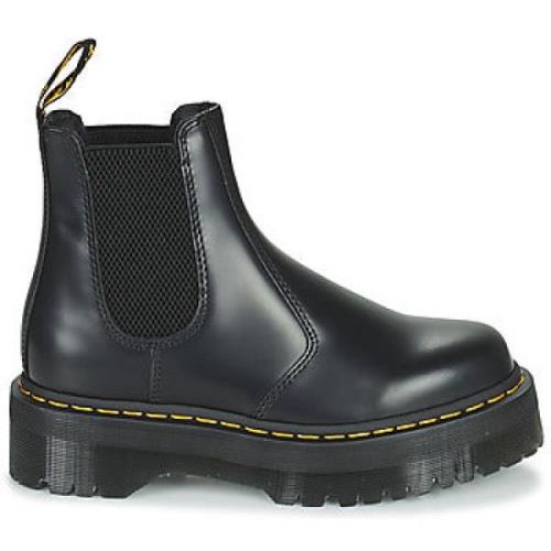 Dames Quad Polished Smooth Laarzen Dr. Martens , Black , Heren